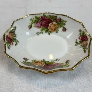1962 Royal Albert Old Country Rose Small Oval Candy Nut Dish Bowl England 5.5" - Picture 1 of 4