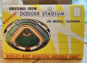 Mint LA Dodgers Stadium 1960s Accordion Postcard Folding Set Baseball Vin Scully - Picture 1 of 7