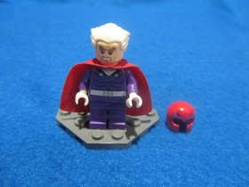LEGO Marvel Super Heroes MAGNETO X-Men Minifigure Hair Helmet Cape sh0119 76022