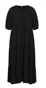 City Chic ~ Brynn Maxi Dress - black ~ Size 16  - Picture 1 of 8