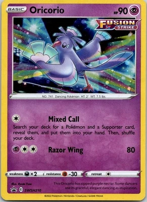 Black Star Promo Oricorio SWSH210 Promo SWSH: Sword & Shield Promo Cards - Image 1 of 2