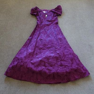 Vestido DE COLECCIÓN Scott McClintock Para Mujer 8 Hombro Descubierto Brocado Vestido Formal Jessica Foto 1 de 4