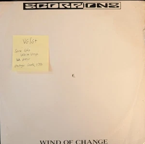 Scorpions Wind Of Change White Vinyl Record VG/G+ VERX58 1991 Vertigo Swirl - Imagen 1 de 2