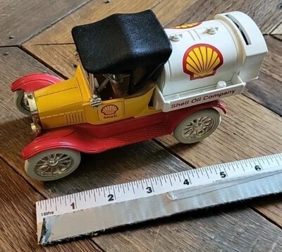 ERTL Die-Cast Coin Bank Shell Oil Company - Réplica 1919 Ford Modelo "T" Runabout - Imagem 1 de 4