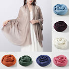 Soft Pashmina Cotton Linen Scarf Shawl Stole Head Wrap Hijab Scarves 180*100cm