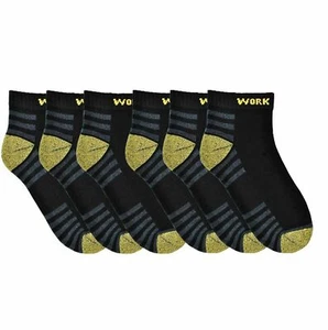 Calcetines de trabajo para hombre súper suaves súper cómodos enriquecidos con algodón enriquecido con tripulación talla 7-11 - Imagen 1 de 5