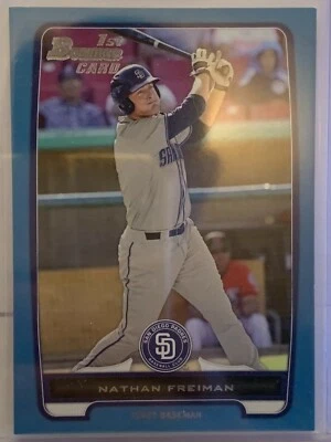 Nathan Freiman 2012 Bowman Prospects #BCP4 1st Bowman - #'d 310/500 PADRES - Image 1 of 2