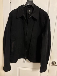 Banana Republic Harlan Black Cotton Detroit Style Jacket 2XLT Fits XXXL - Picture 1 of 24