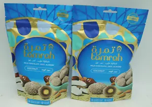 Tamrah Coconut Chocolate Covered Almond Stuffed Dates 2x80g (160g) -New BB 06/24 - Picture 1 of 10