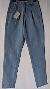WOMEN'S JEANS VERO MODA SKINNY 100% COTTON BLUE SIZE 8 LEG 32" NWT - Picture 1 of 9