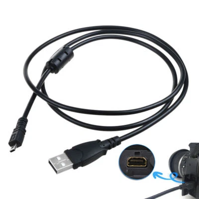 PwrON USB Battery Charger Data SYNC Cable for Sony Cybershot DSC-W800 B/S Camera