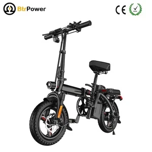 Electric Folding Bike Bicycle 14'' 400W Motor EBike City 48V 15Ah Li-ion Battery - Picture 1 of 11