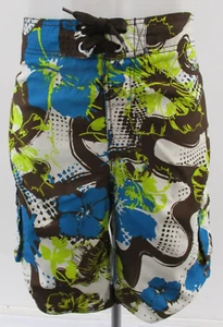 Beach Surf Shorts, OCEAN PACIFIC, Abstract Flowers, Medium, 32" - 34" Waist - Picture 1 of 7