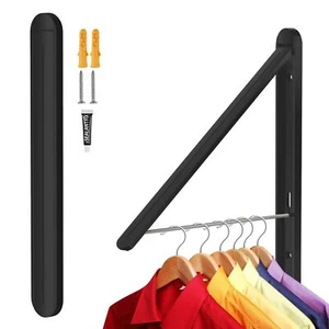 Ithywat Estante de Secado de Ropa Montado en la Pared Estante para Colgar Ropa Retráctil Plegable... - Imagen 1 de 9
