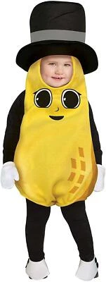 Baby Nut Mr Peanut Infant Funny Hilarious Adorable Costume - Size 6-12 Months - Image 1 of 2