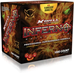 Xball Inferno 68 Caliber 1,000Ct Paintballs, Orange Fill - Picture 1 of 12