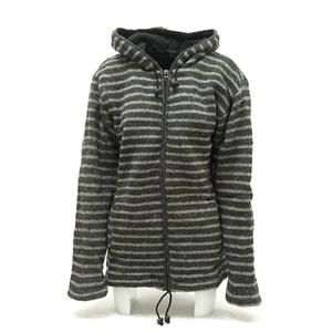 Chaqueta de Punto Lana Negro Gris Beige TAMAÑO S,M,L,XL Natural - Imagen 1 de 28