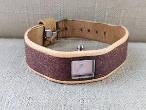 DKNY Ladies Wristwatch Analog Quartz Watch Genuine Leather Brown Strap Watch - Picture 1 of 12