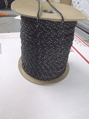 String Trimmer CRANK ROPE,3mm(#2)  X 50' SMOOTH BRAID MFP Black Made In USA - Image 1 of 2