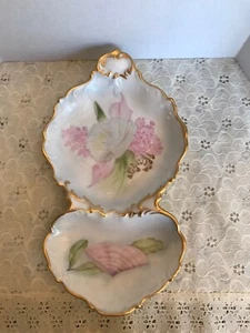 Limoges Tressemanes Vogt Handpainted Seafood Tray - Picture 1 of 5