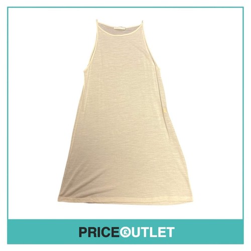 OFF WHITE Commuun Abito smanicato bianco sporco Taglia 36 NUOVO CON ETICHETTE