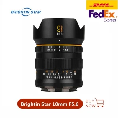 Brightin Star 9 mm F5.6 obiettivo grandangolare full frame MF per Sony Canon Nikon Leica