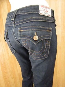 AUTH. TRUE RELIGION BILLY RINSE WASH, SLIM WOMEN JEANS SIZE 27 X 34 VIC-THOR1 - Picture 1 of 10