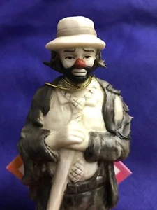 "Payaso Flambro Emmett Kelly Jr. "BARRIDO"" con caja y certificado de autenticidad totalmente nuevo - Imagen 1 de 12