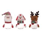 Snowman Santa Deer Candy Jar Christmas Storage Containers Bottle Candy