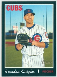 2019 Topps Heritage High Numbers Black Border #667 Brandon Kintzler /50 Cubs - Picture 1 of 1