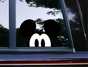Calcomanías de vinilo para coche Mickey Mouse Peeker Peeking Window pegatinas clásicas de Disney - Imagen 1 de 4