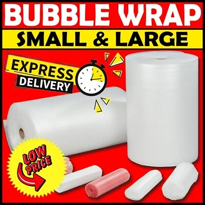 AEROPOST BUBBLE WRAP LARGE & SMALL - 300mm 500mm 750mm 1000mm 1200mm ROLLS x 10m 50m 100m