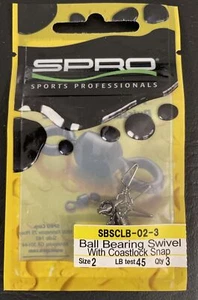 SPRO Ball Bearing Swivel Coastlock Snap Size 2 - Picture 1 of 1