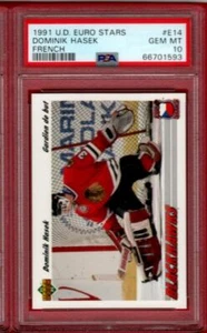 1991-92 UPPER DECK FRENCH DOMINIK HASEK EURO STARS INSERT PSA 10 UD RARE - Picture 1 of 1