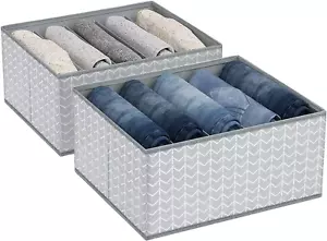 Wardrobe Clothes Organizer, Fabric Drawer Organizers for Clothing with Cardboard - Picture 1 of 12