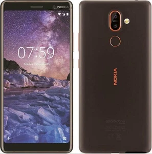Nokia 7 Plus - 64GB - Black/Copper (Unlocked) Smartphone Very Good Condition - Picture 1 of 1