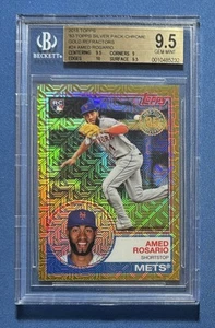 Topps Amed Rosario 83 Topps Silver Pack Gold Refractor 2018/50 BGS 9,5 RC #24 - Imagen 1 de 2