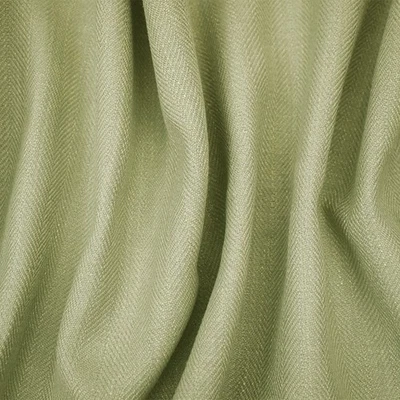 Tela decorativa tejida verde-amarillo-marfil algodón-poli espiga rota Foto 1 de 3