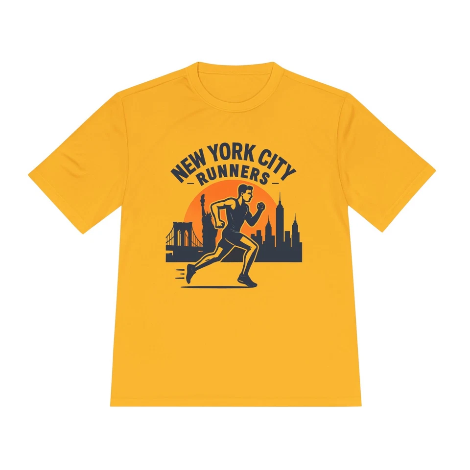 Camiseta técnica unisex que absorbe la humedad de los corredores de la ciudad de Nueva York-NYC para correr Foto 1 de 1