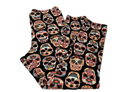Pantalones de salón para mujer No Boundaries talla 2XL diseño calavera negros/multicolor Foto 1 de 2