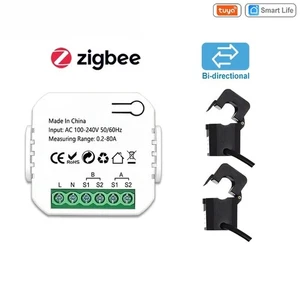 Tuya Smart Energy Meter Bidirection 1, 2 Channel with Current Transformer Clamp - Picture 1 of 21