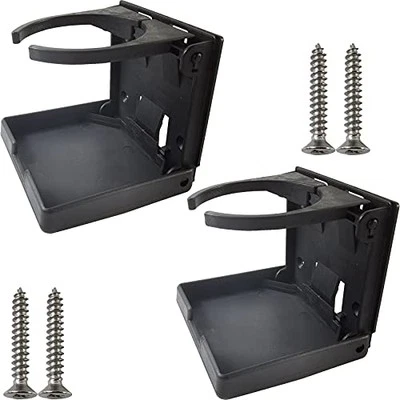 RONYOUNG 2PCS Adjustable Folding Drink Holder with Screws/Adjustable Cup Holder