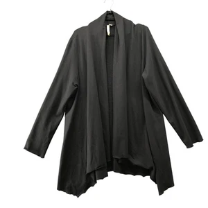 J. Jill Black Cardigan Womens XL Open Front Modal Blend Drape Longline Pure Jill - Picture 1 of 9