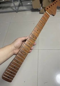 Cabezal grande acero inoxidable 21 trastes arce tostado guitarra eléctrica agujero para mástil 10 - Imagen 1 de 8