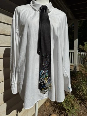 Corbata de dragón escupidor llama arco iris negro Foto 1 de 4