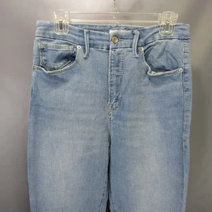 Good American High Rise Skinny Jeans Light Wash Denim Comfort Stretch 10 28x30 - Picture 1 of 8