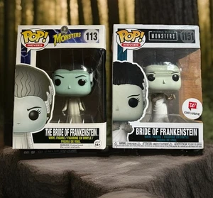 Set of FUNKO Pop Bride Of Frankenstein #113 + #1151 Walmart Exclusive - Picture 1 of 20