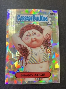 2022 Topps Chrome Garbage Pail Kids CRACKED ICE REFRACTOR #126B Shaggy Aggie - Picture 1 of 2