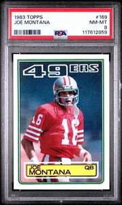 1983 TOPPS FOOTBALL-#169 JOE MONTANA PSA 8 (2859) - Picture 1 of 1