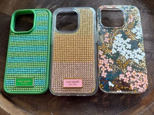3 Kate Spade Apple iPhone 14 Pro Phone Cases Preowned - Photo 1 sur 6